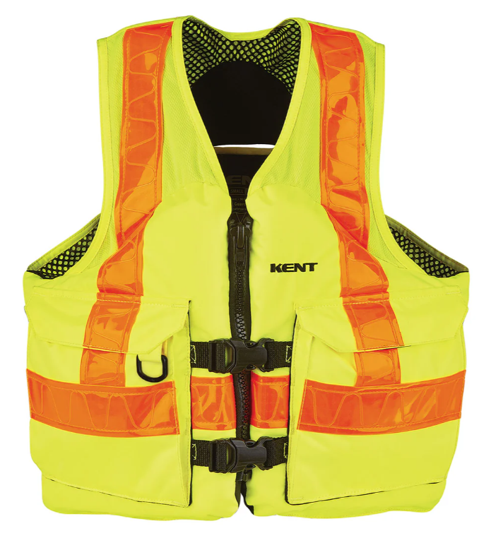 Kent Safety Life Jacket Hi-Vis Yellow Type 2 from Columbia Safety